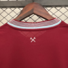 Maglia West Ham rossa 2025-2026 collo