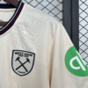 Maglia beige West Ham 2025-2026 manica