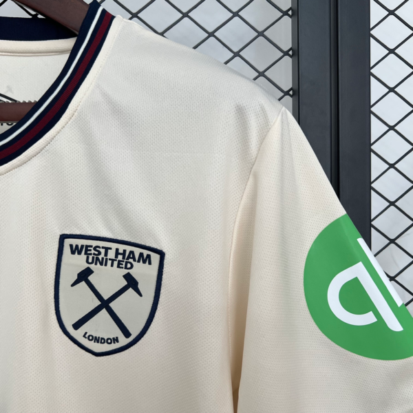 Maglia beige West Ham 2025-2026 manica