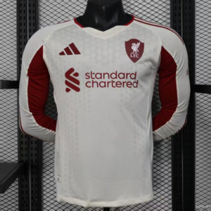 Maglia bianca Liverpool manica lunga 2025-2026