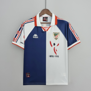 Maglia retro Athletic Bilbao 1995-1997 blu/bianco