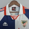 Maglia retro Athletic Bilbao 1995-1997 blu/bianco collo