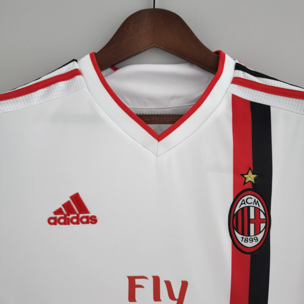Maglia retrò bianca AC Milan 2011-2012 con colletto