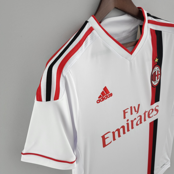 Maglia retrò bianca AC Milan 2011-2012 con spalla
