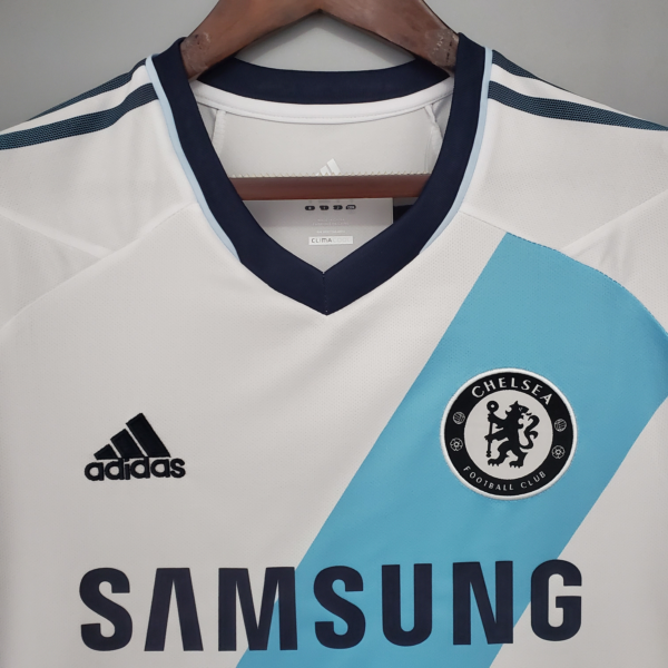 Maglia retrò bianca Chelsea 2012-2013 collo