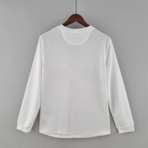 Maglia retro bianca Portogallo maniche lunghe 2012 con numero