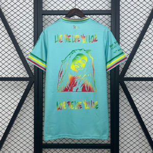 Maglia verde Ajax Bob Marley 2025-2026 dorso