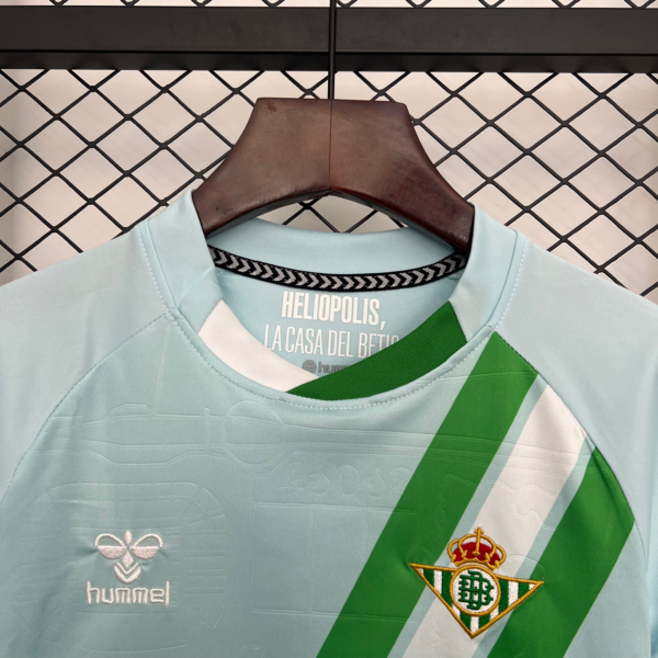 Completo bambino Real Betis celeste 2025-2026 colletto