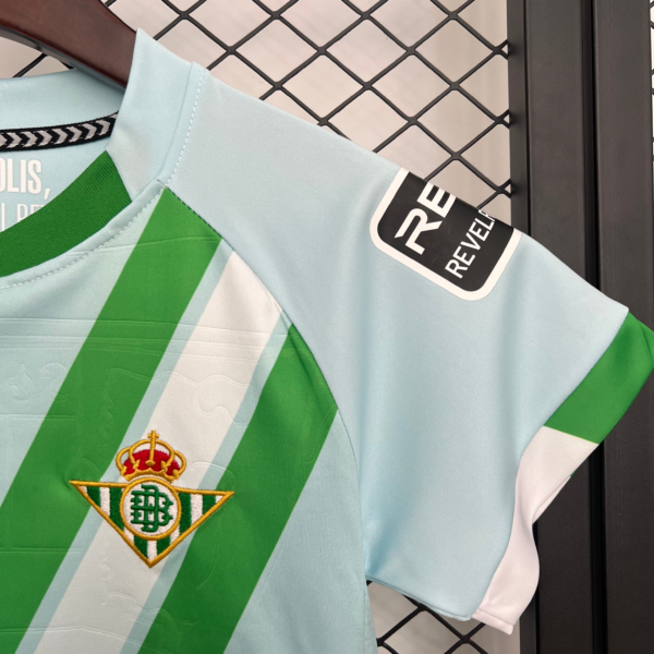 Completo bambino Real Betis celeste 2025-2026 manica