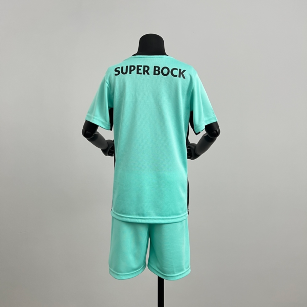 Completo bambino turchese Sporting Lisbona 2025-2026 dorso
