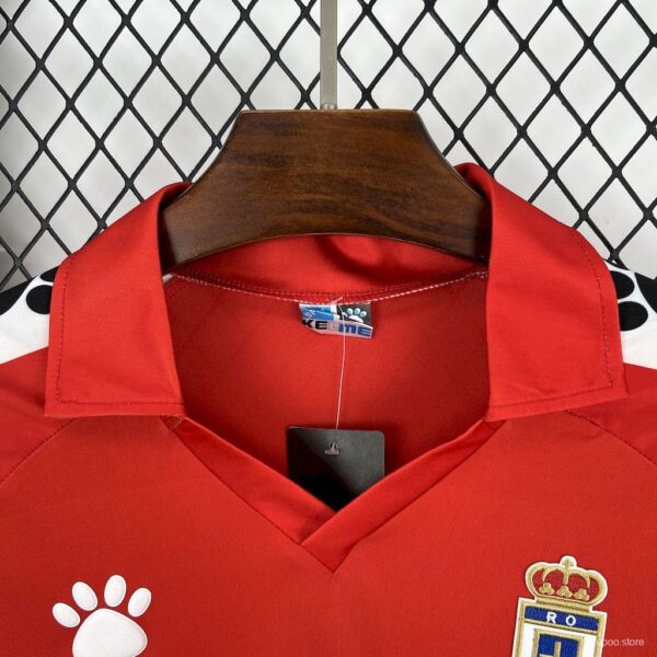 Maglia Retro Real Oviedo 1990-1991 Rossa collo