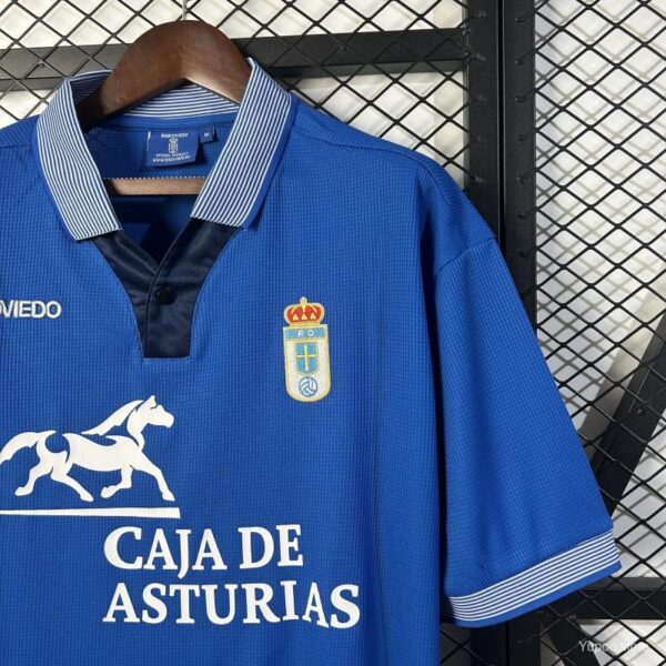 Maglia Retro Real Oviedo 1996-1997 Blu manica