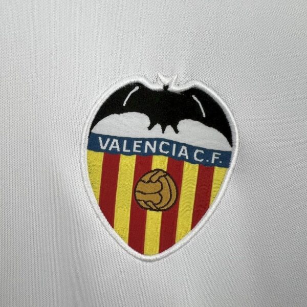Maglia Retro Valencia CF 2003-2004 Bianca stemma