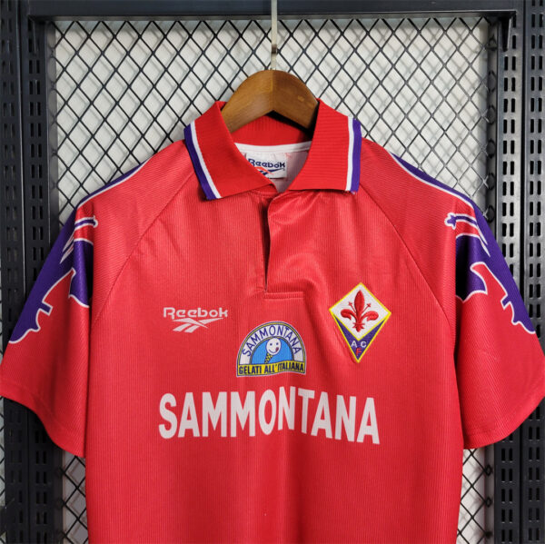 Maglia retrò Fiorentina 1995–1996 rossa petto