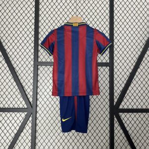 Completo retro bambino FC Barcelona 2009-2010 con numero