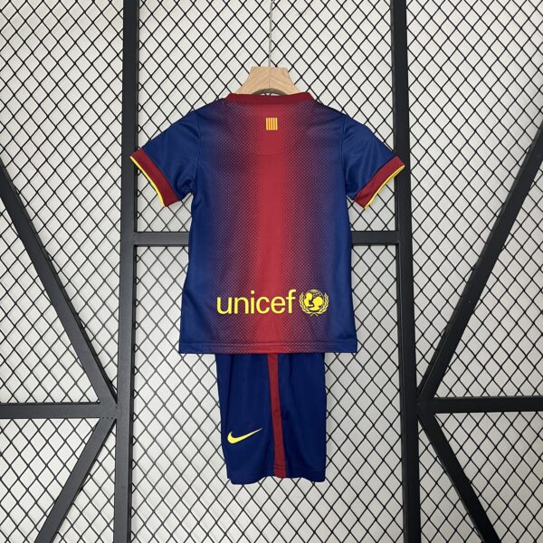 Completo retro bambino FC Barcelona 2012-2013 con numero