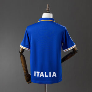 Maglia retro Italia 1996 blu con numero
