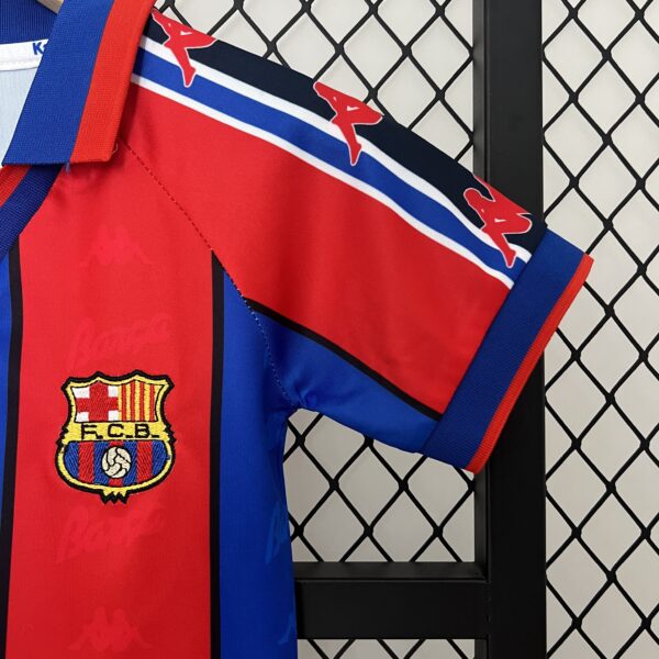 Completo retro bambino FC Barcelona 1995-1997 manica