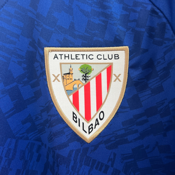 Maglia Athletic Bilbao blu 2024-2025 stemma