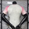 Maglia Bayer Leverkusen bianco/rosa 2025-2026 dorso