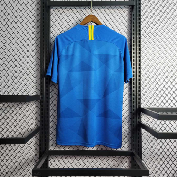 Maglia Retrò Blu Brasile 2018 dorso