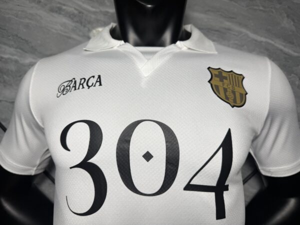 Maglietta Yamal 304 FC Barcelona bianca 2025-2026 collo