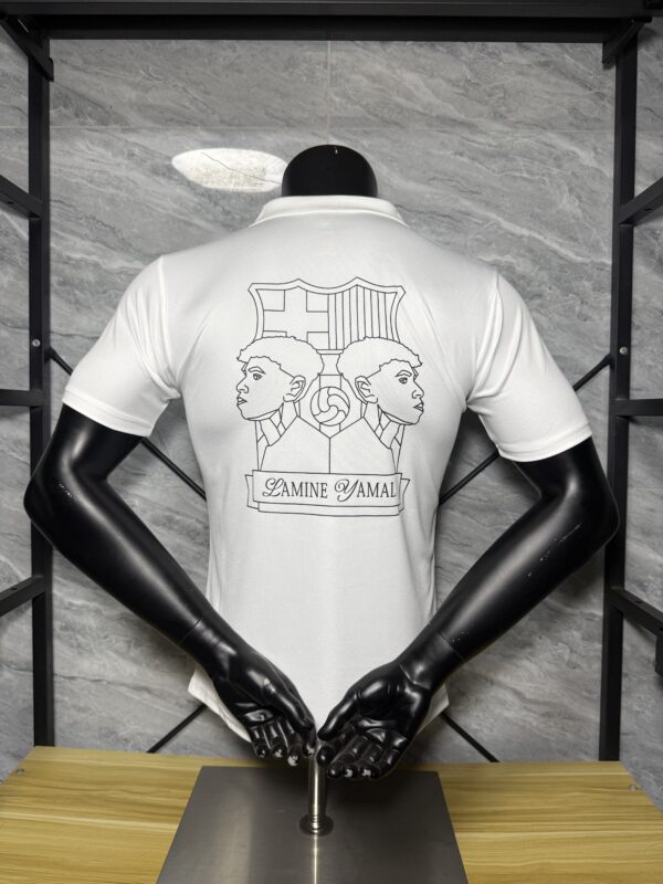 Maglietta Yamal 304 FC Barcelona bianca 2025-2026 con numero