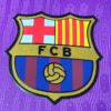 Maglia da allenamento FC Barcellona viola 2025-2026 stamma
