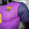 Maglia da allenamento FC Barcellona viola 2025-2026 manica