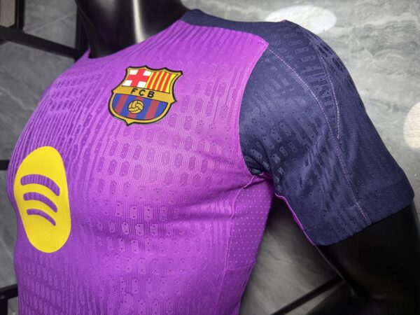 Maglia da allenamento FC Barcellona viola 2025-2026 manica