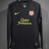 Maglia nera FC Barcelona a maniche lunghe 2011-2012