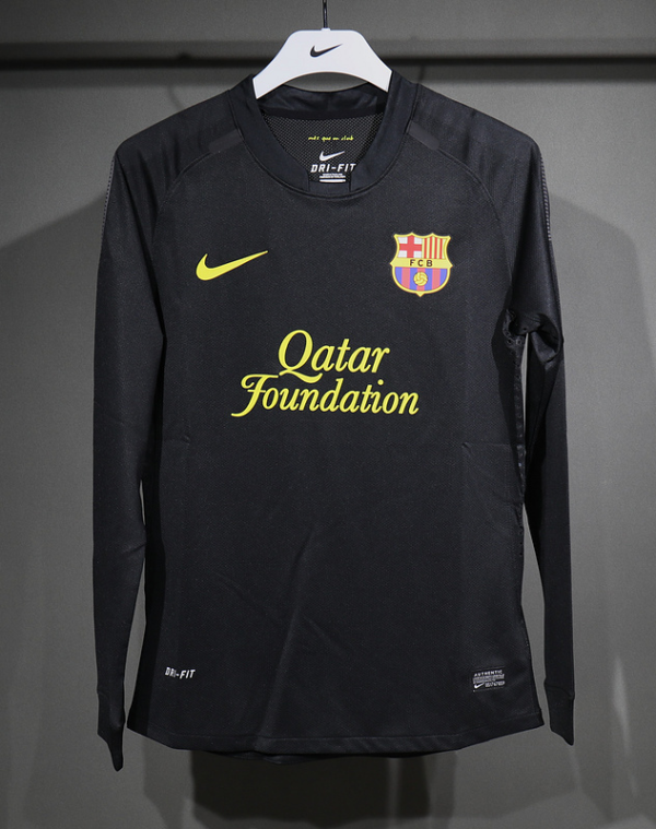 Maglia nera FC Barcelona a maniche lunghe 2011-2012