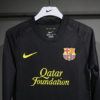Maglia nera FC Barcelona a maniche lunghe 2011-2012 collo