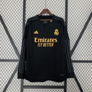 Maglia nera Real Madrid 2023-2024 a maniche lunghe