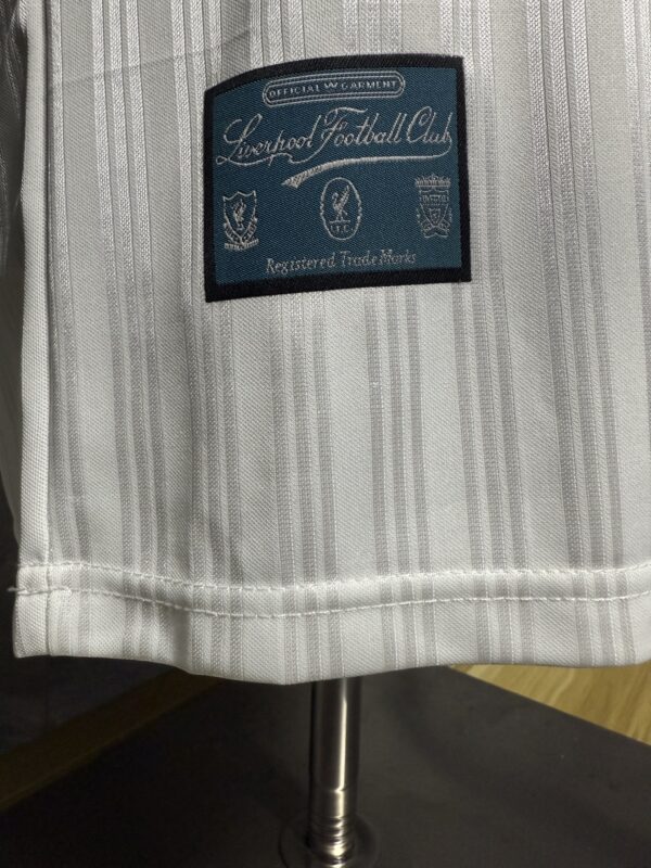 Maglia retrò Liverpool verde e bianca 1995-1996 materia