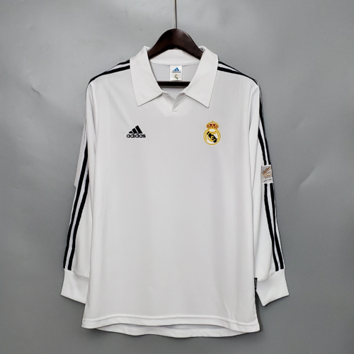 Maglia retrò Raúl Real Madrid 2002 a maniche lunghe