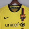 Maglia retro gialla FC Barcelona 2008-2009 a manica lunga collo