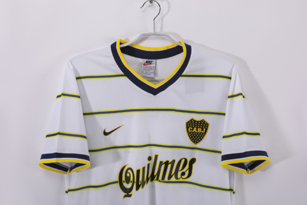 maglia retrò bianca Boca Juniors 1999 collo
