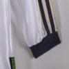aglia retrò bianca Real Madrid 1999–2000 a maniche lunghe manica