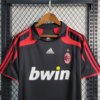 Maglia retrò nera AC Milan 2007-2008 con colletto