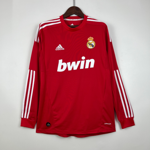 Maglia rossa Real Madrid 2011-2012 a maniche lunghe