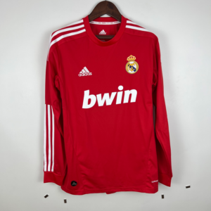 Maglia rossa Real Madrid 2011-2012 a maniche lunghe acquistare
