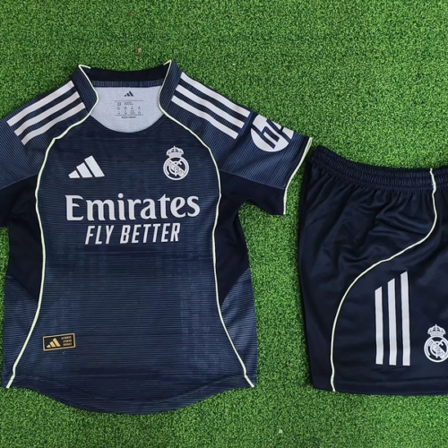 Nuovo Completo Real Madrid bambino 2025-2026 Nero Nuovo Completo Real Madrid bambino 2025-2026 Nero