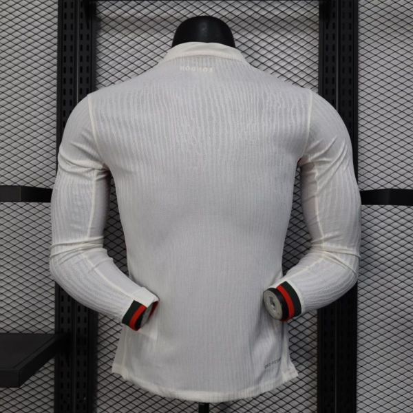 Maglia Bianca Chelsea Manica Lunga 2025-2026 con numero