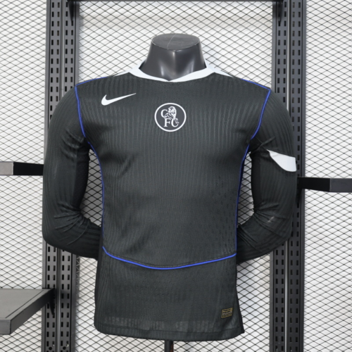 Maglia nera Chelsea Manica lunga 2025-2026 Maglia nera Chelsea Manica lunga 2025-2026