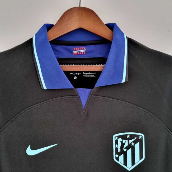 Maglia Atletico Madrid 2022-2023 Nera collo rotondo