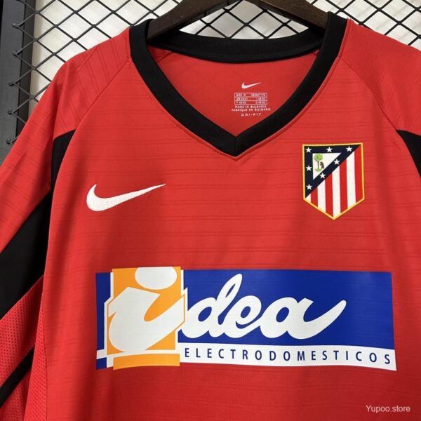 Maglia Retro Atletico Madrid 2001-2002 Rossa collo
