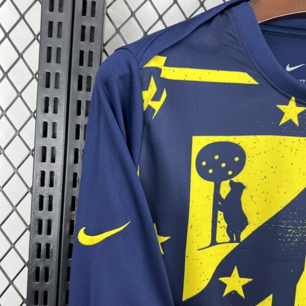 Nuova Maglia Atletico Madrid 2025-2026 Gialla Manica Lunga manica