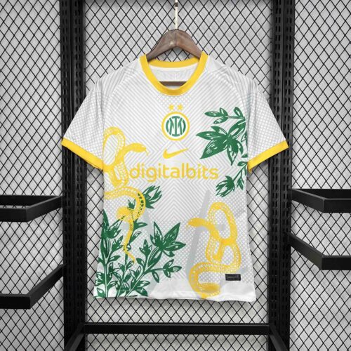 Maglia Inter Giallo 2024-2025 Serpients Maglia Inter Giallo 2024-2025 Serpients
