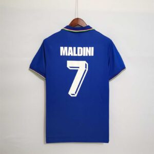 Maglia Retro Italia 1990 Maldini con numero
